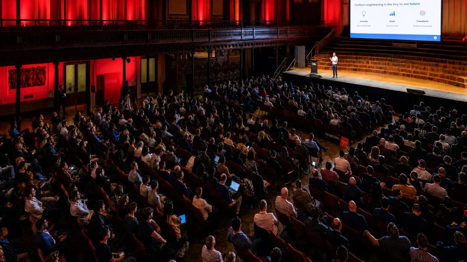 An audience in the room at Open Summit